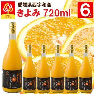 愛媛県産 ストレートジュース(清見タンゴール) ６本セット 清見タンゴールジュース6本(720ml) | みかん産直 南の果樹園ニュウズ